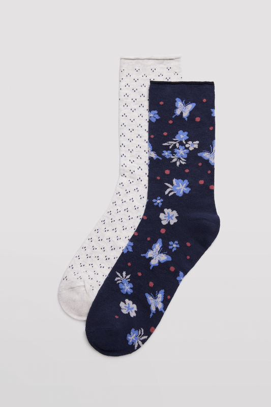 Calcetines de mujer sin puños (pack de 2) 12210