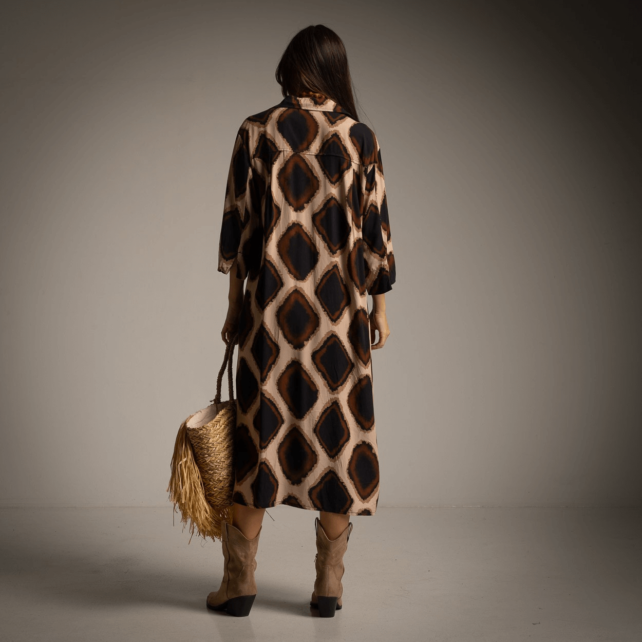 Vestido camisero retro